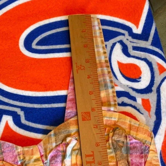 NWOT Free People Pink and Orange Cropped Corset Short Set in Size 4 - Picture 7 of 16